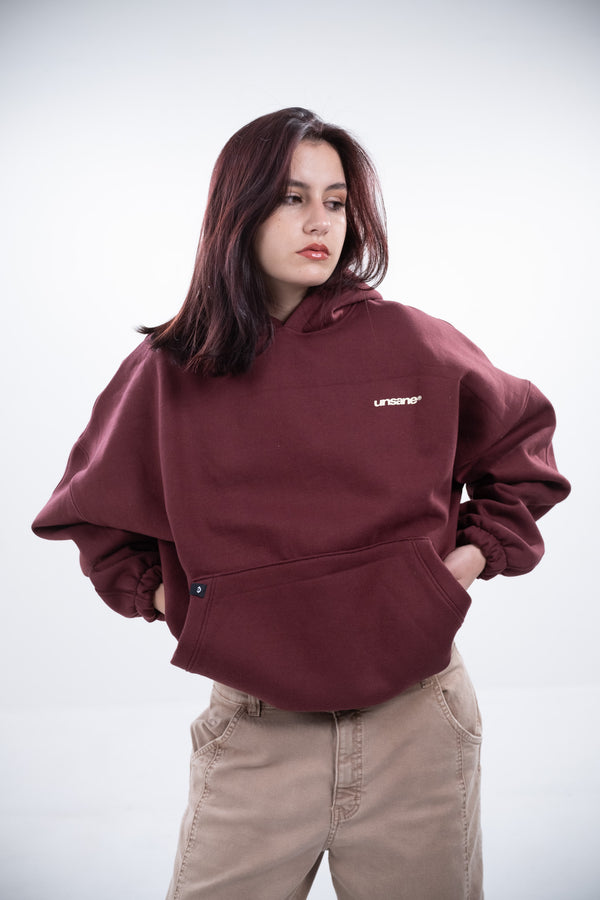 Crafted By The Mad Burgundy Hoodie