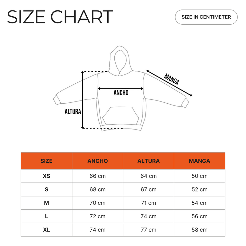 Imagen de SIZE CHART