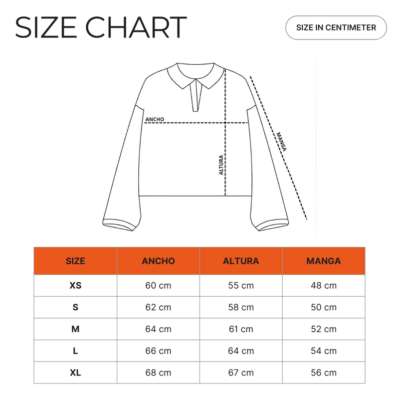 Imagen de SIZE CHART