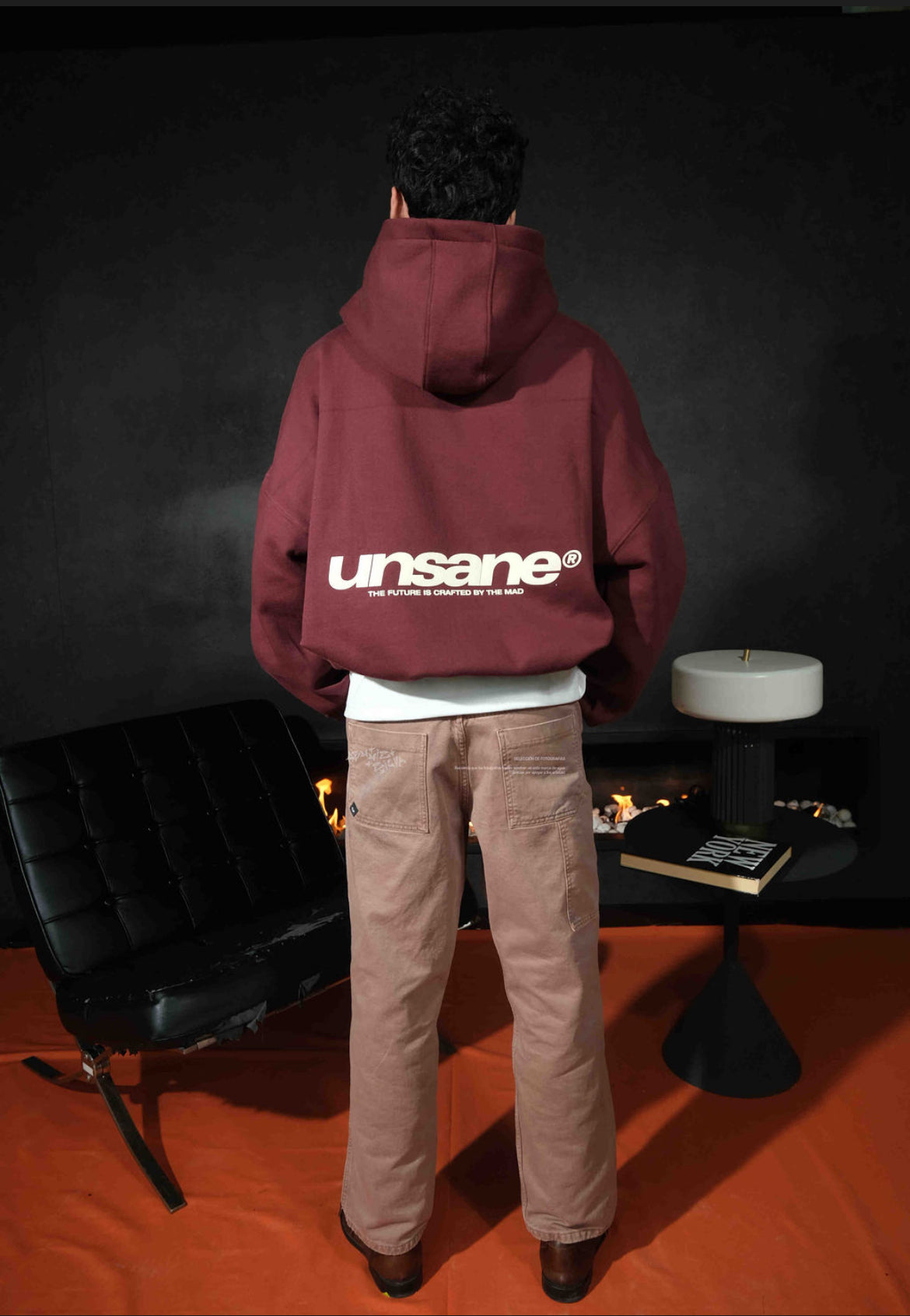 Crafted By The Mad Burgundy Hoodie